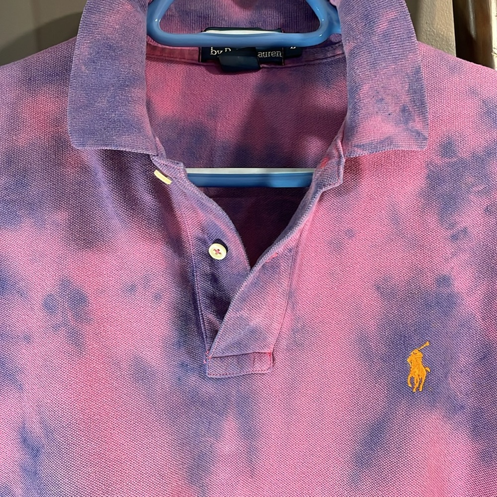 Ralph Lauren men Large 100% cotton artisan dyed. One of a kind! Polo - Picture 13 of 17